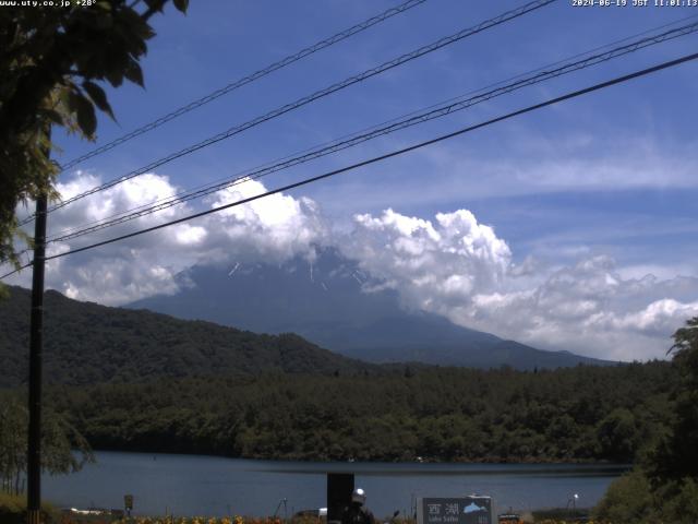 西湖からの富士山