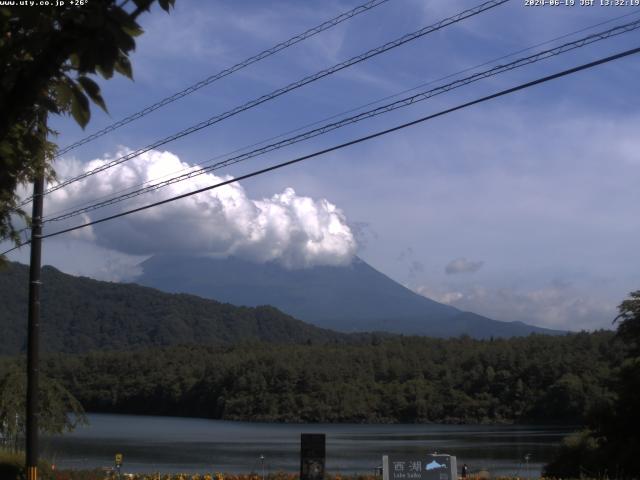 西湖からの富士山