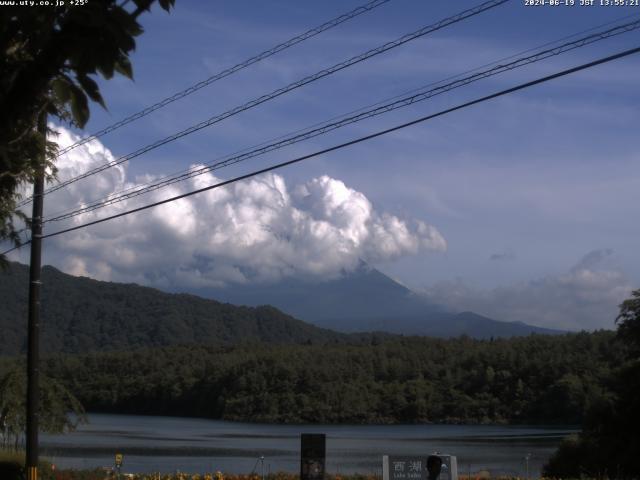 西湖からの富士山