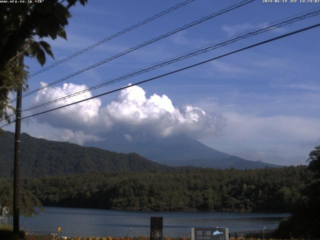 西湖からの富士山