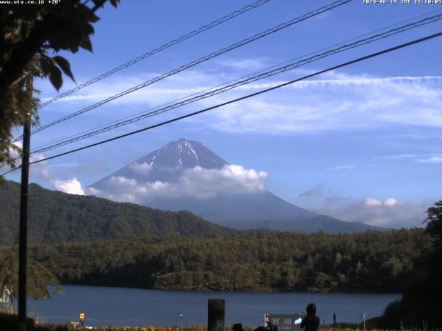 西湖からの富士山