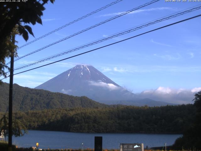 西湖からの富士山