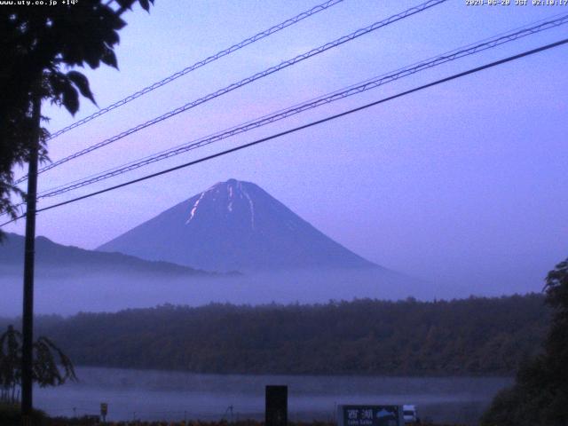 西湖からの富士山