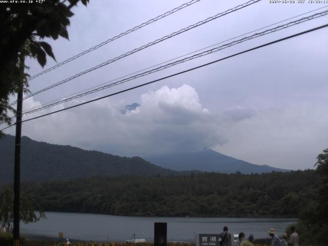 西湖からの富士山