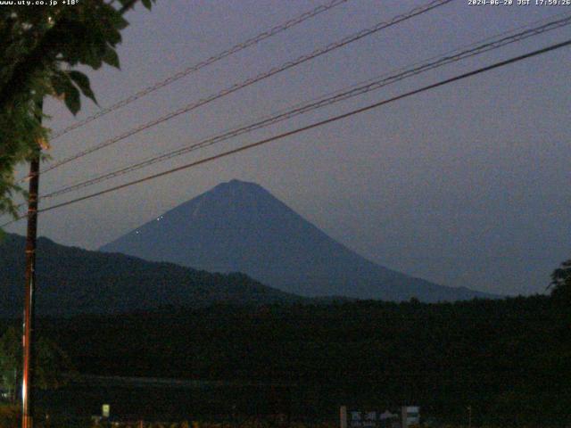 西湖からの富士山