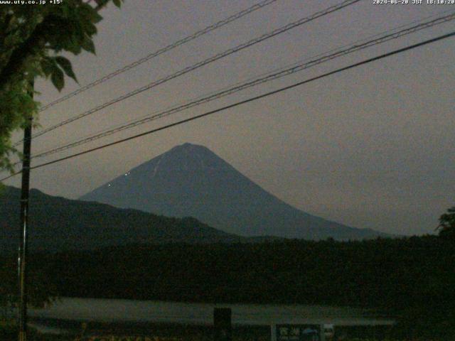 西湖からの富士山