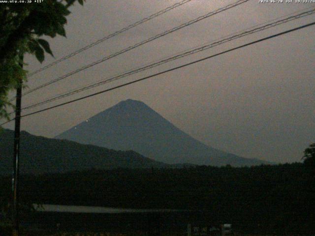 西湖からの富士山