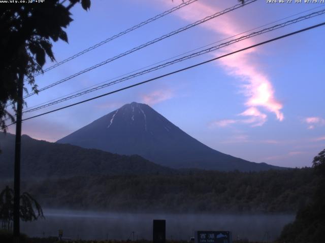 西湖からの富士山