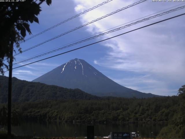 西湖からの富士山