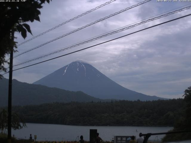 西湖からの富士山