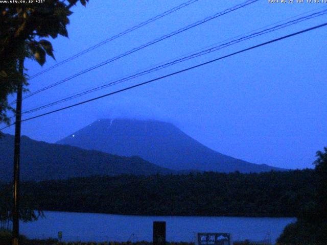 西湖からの富士山