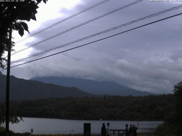 西湖からの富士山