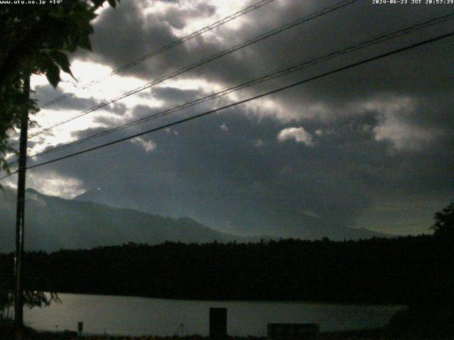 西湖からの富士山