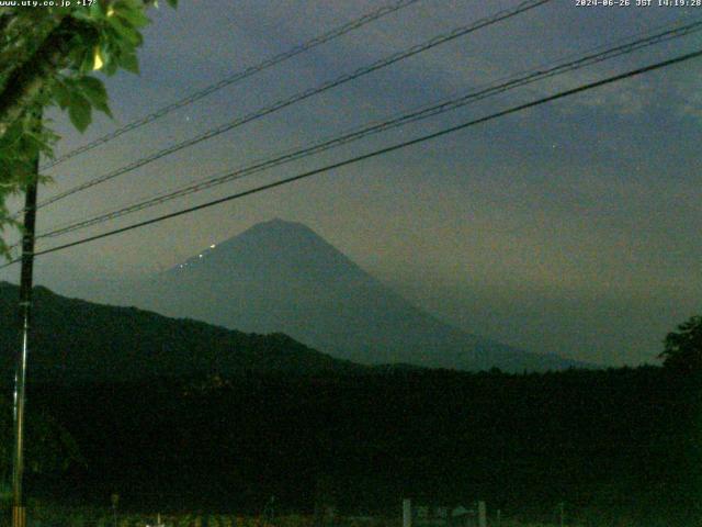 西湖からの富士山