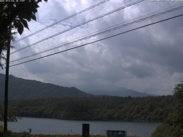 西湖からの富士山