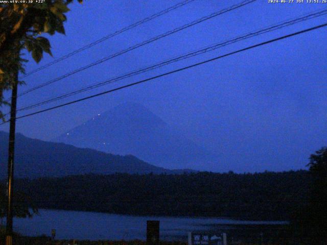 西湖からの富士山