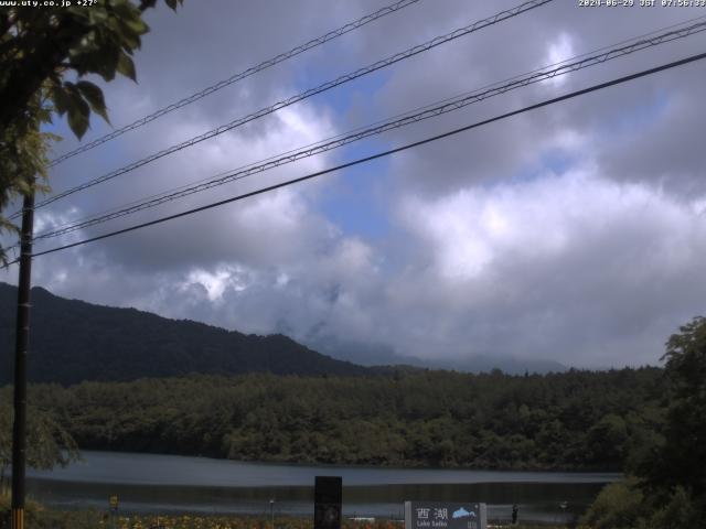 西湖からの富士山