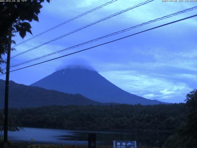 西湖からの富士山