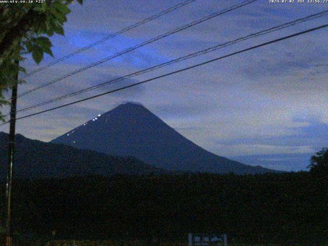 西湖からの富士山