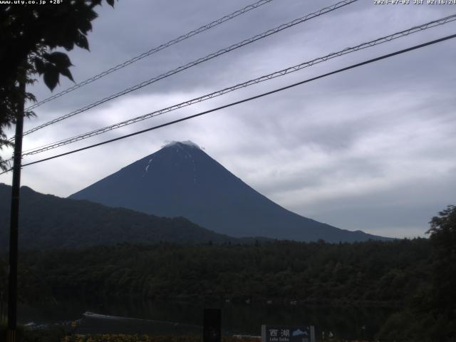 西湖からの富士山