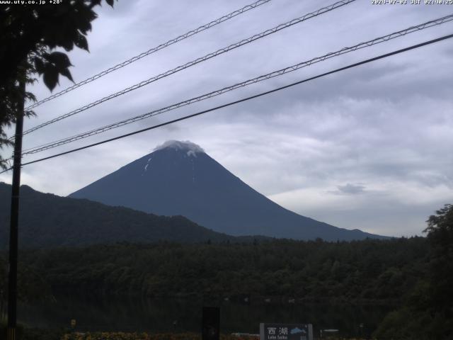 西湖からの富士山