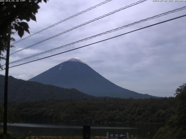 西湖からの富士山