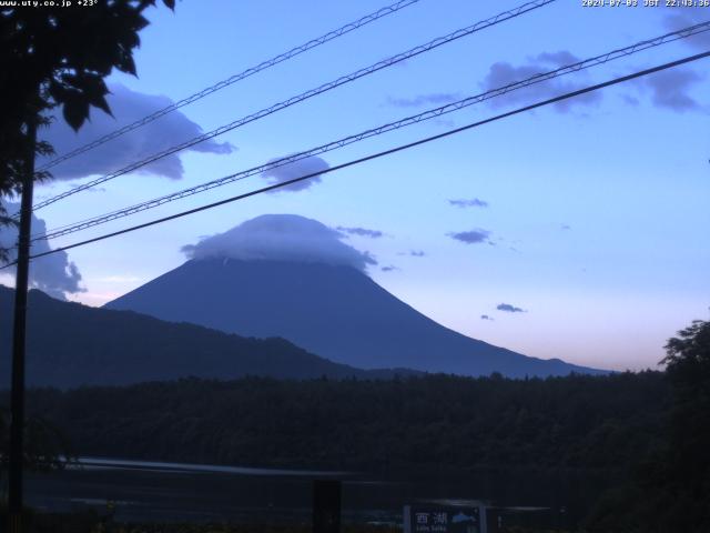 西湖からの富士山