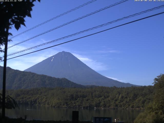 西湖からの富士山