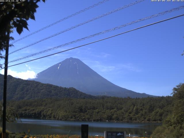 西湖からの富士山