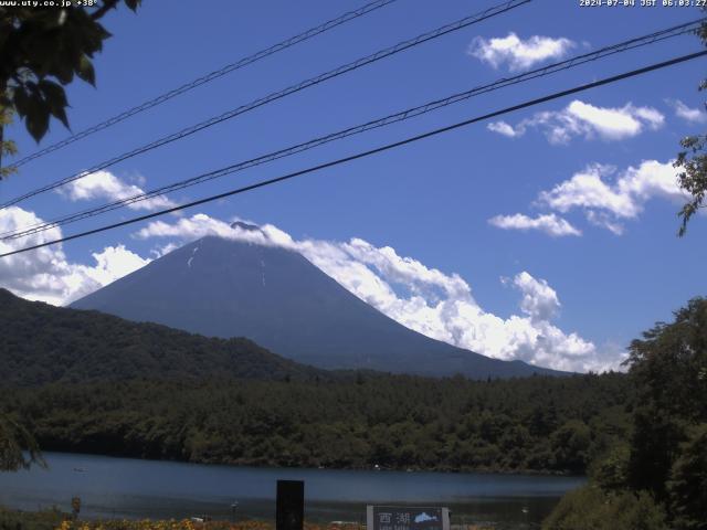 西湖からの富士山