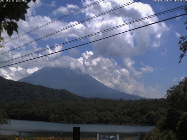 西湖からの富士山