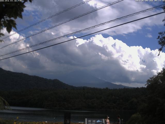 西湖からの富士山