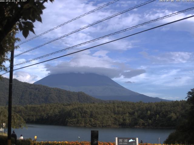 西湖からの富士山