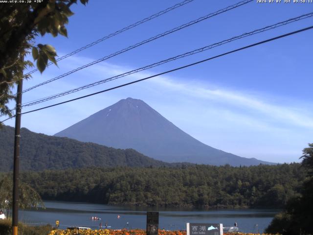 西湖からの富士山