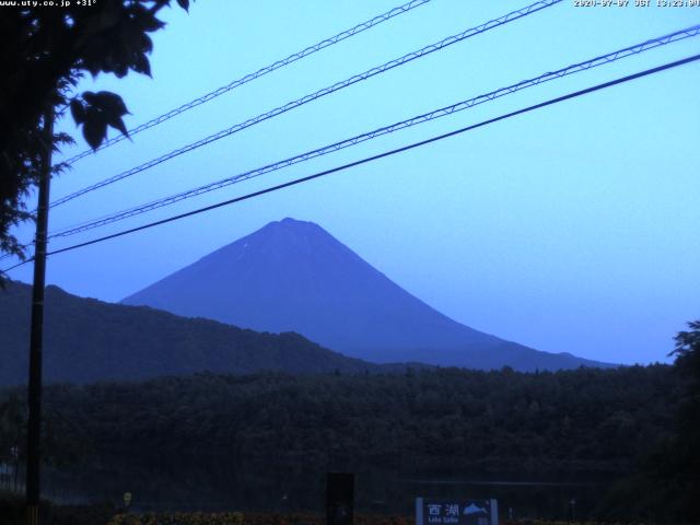 西湖からの富士山