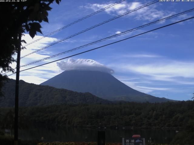 西湖からの富士山