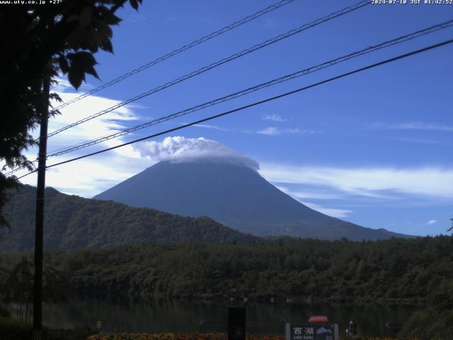 西湖からの富士山