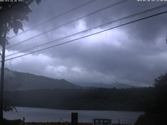 西湖からの富士山