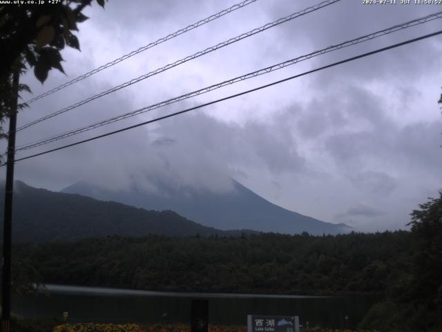 西湖からの富士山