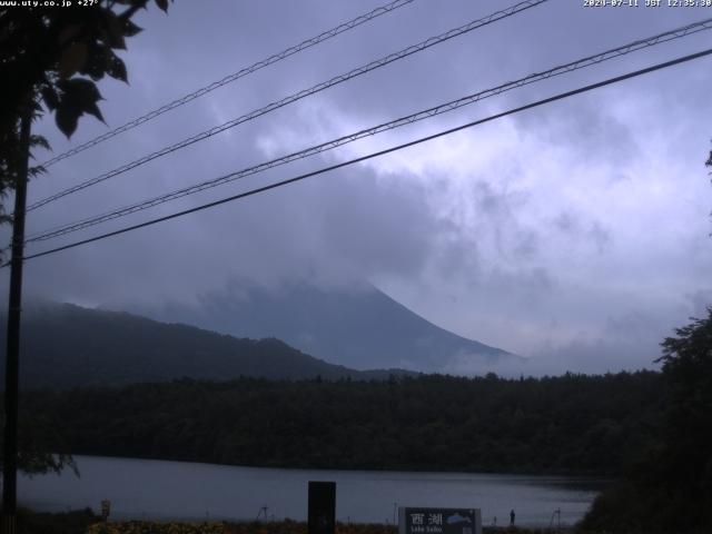 西湖からの富士山