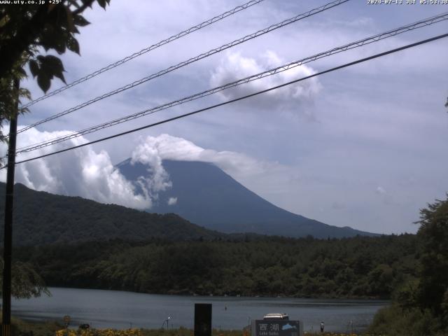 西湖からの富士山