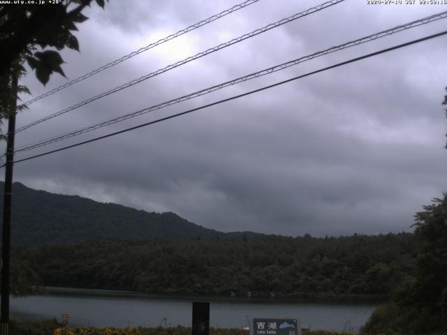 西湖からの富士山