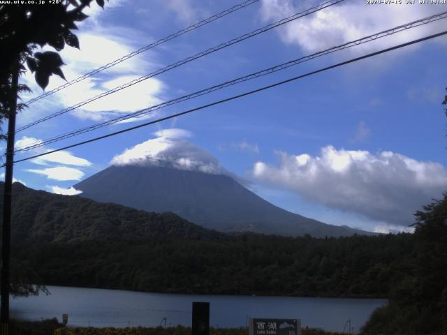 西湖からの富士山