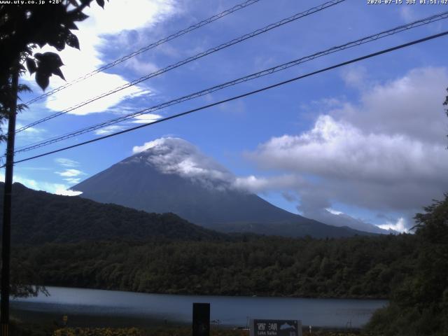 西湖からの富士山