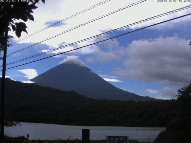 西湖からの富士山