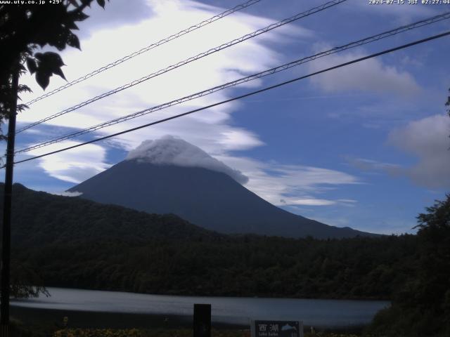 西湖からの富士山