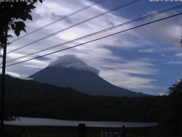 西湖からの富士山