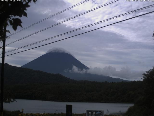 西湖からの富士山