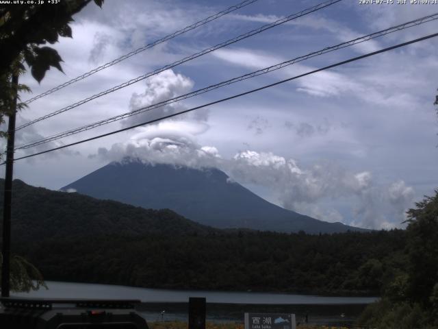 西湖からの富士山