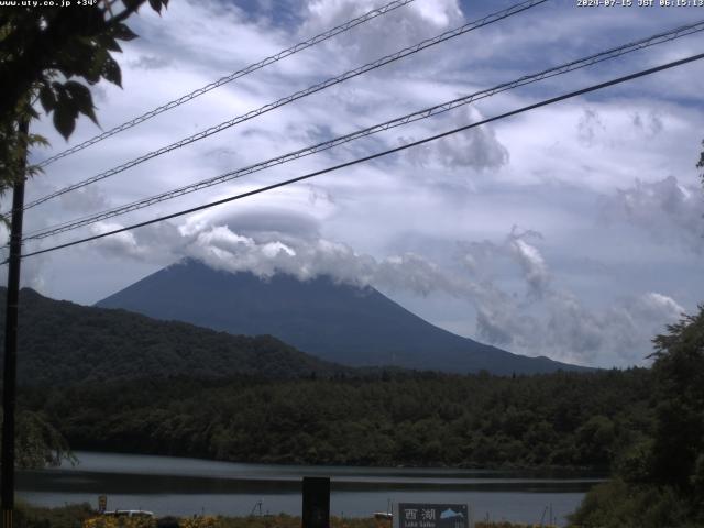 西湖からの富士山